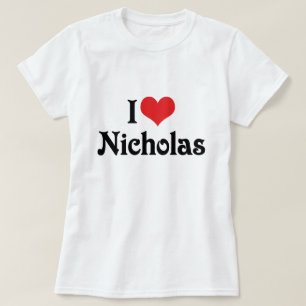 Camiseta Eu amo Nicholas