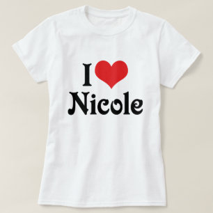 Camiseta Eu amo Nicole