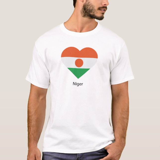 Camiseta Eu Amo Níger (Frente)