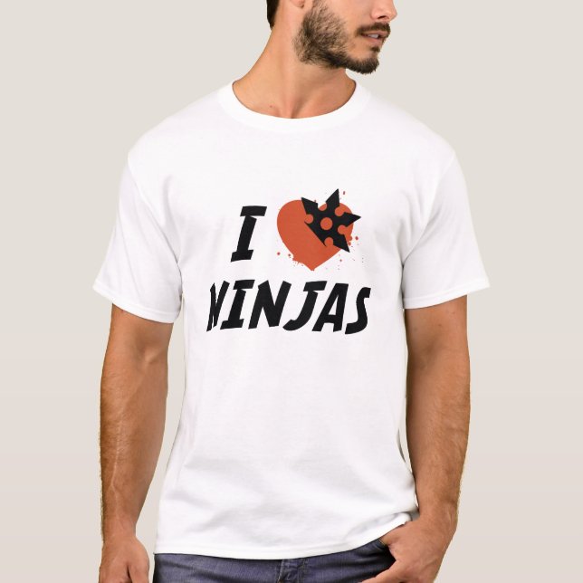 Camiseta Eu Amo Ninjas (Frente)
