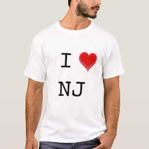 Camiseta Eu amo NJ