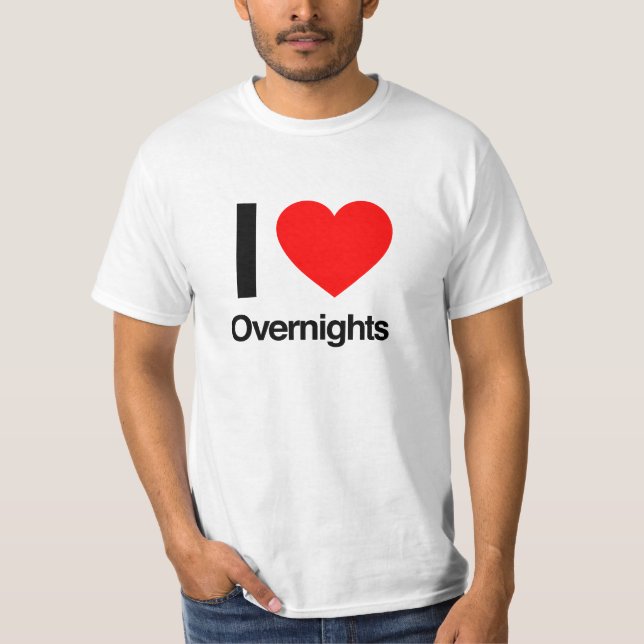 Camiseta eu amo noites (Frente)