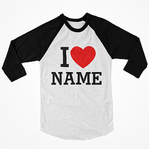Camiseta Eu Amo Nome
