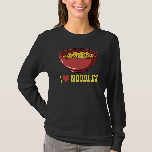 Camiseta Eu Amo Noodles Noodles (Frente)