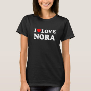 Camiseta Eu Amo Nora I Heart Nora
