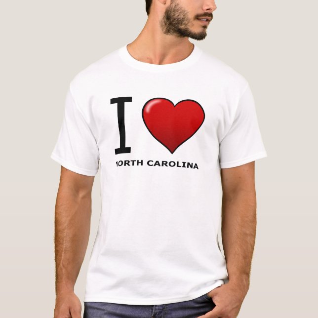 CAMISETA EU AMO NORTH CAROLINA (Frente)