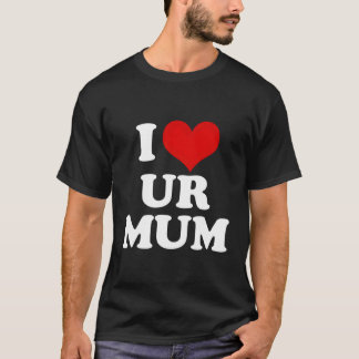 Camiseta Eu Amo Nossa Mãe Coração Engraçado