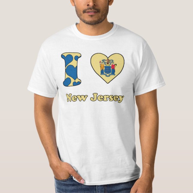 Camiseta Eu amo Nova Jersey (Frente)