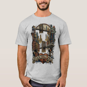 Camiseta Eu Amo Nova York Alma do Brooklyn