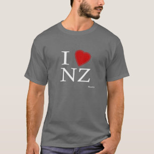 Camiseta Eu amo Nova Zelândia