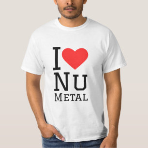 Camiseta Eu amo Nu metal