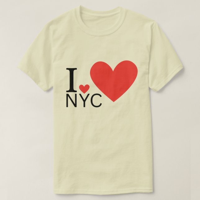 Camiseta Eu Amo NYC (Frente do Design)