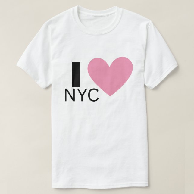 Camiseta Eu Amo NYC (Frente do Design)