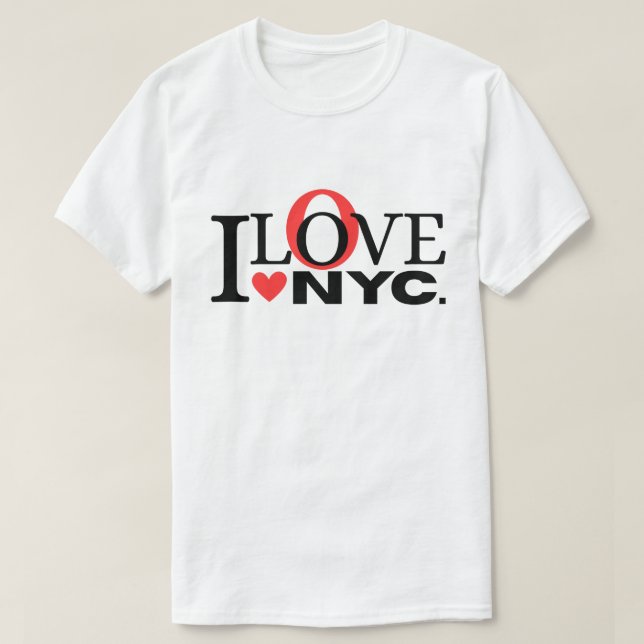 Camiseta Eu Amo NYC (Frente do Design)
