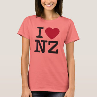 Camiseta Eu amo NZ T-SHIRT