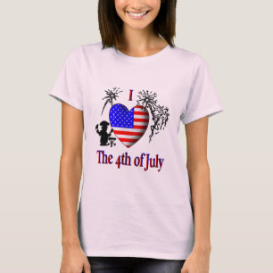 Camiseta Eu Amo o 4 de Julho