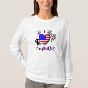 Camiseta Eu Amo o 4 de Julho