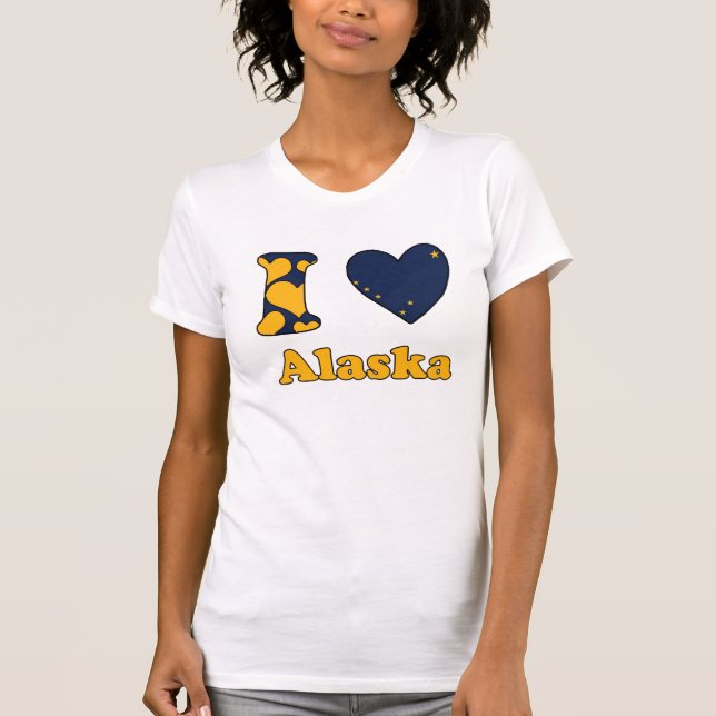 Camiseta Eu amo o Alasca (Frente)