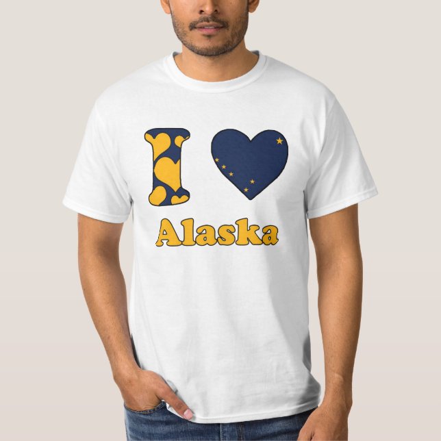 Camiseta Eu amo o Alasca (Frente)