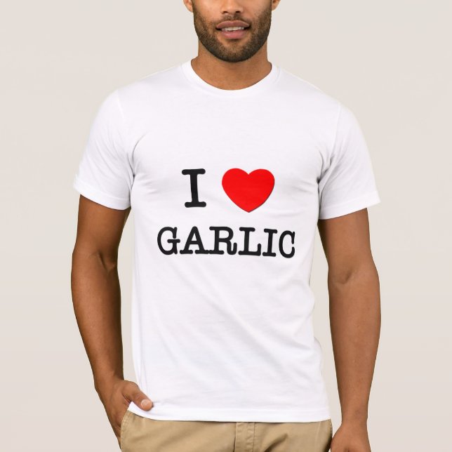 Camiseta Eu amo o alho (Frente)