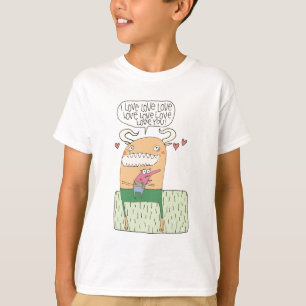 Camiseta Eu amo o amor do amor do amor do amor do amor voc