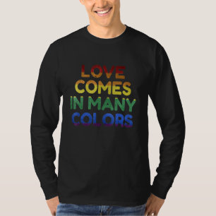 Camiseta Eu Amo O Amor Do Lgbt Do Gay Vem Em Muitas Cores G