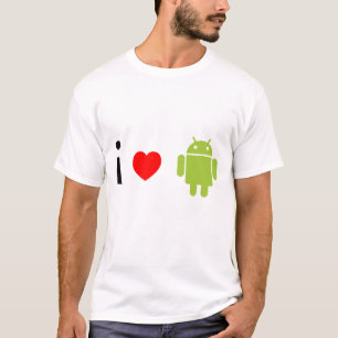 Camiseta Eu amo o Android
