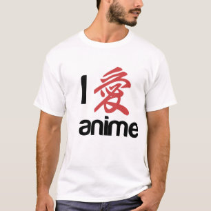 Camiseta eu amo o anime T