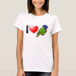 Camiseta Eu amo o arco-íris Lorikeets