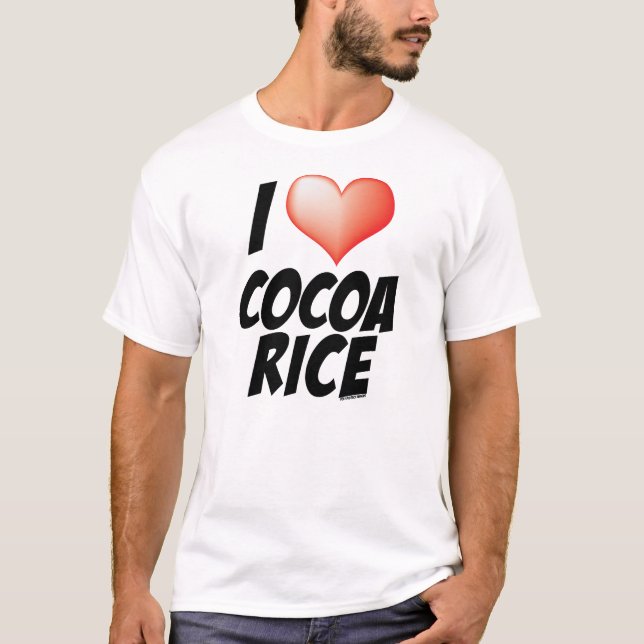 Camiseta EU AMO o ARROZ do CACAU - t-shirt (Frente)