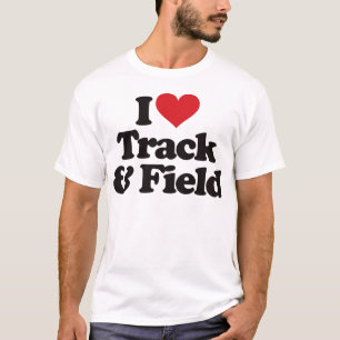 Camiseta Eu amo o atletismo