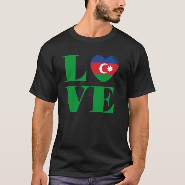 Camiseta Eu amo o Azerbaijão (Frente)