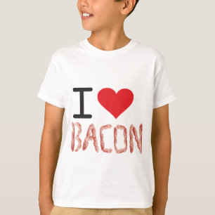 Camiseta Eu amo o bacon