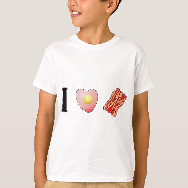 Camiseta Eu amo o bacon! (Frente)