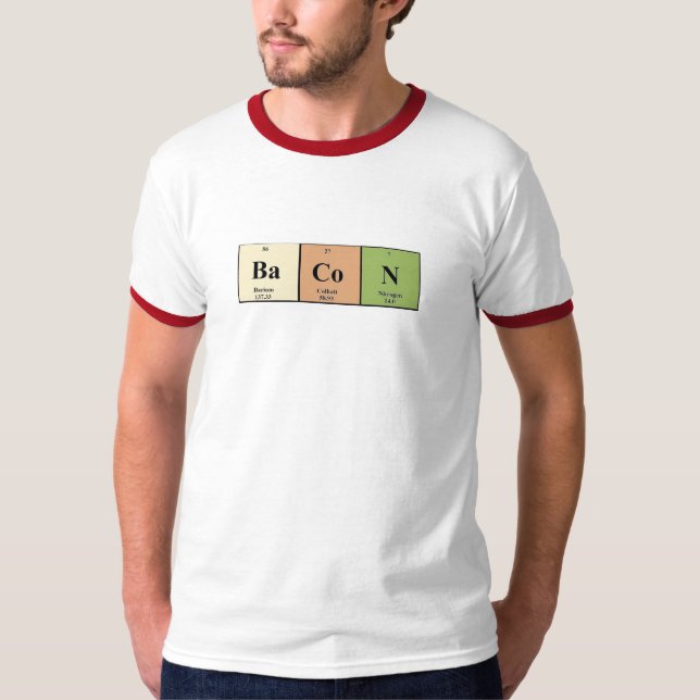 Camiseta Eu amo o bacon (Frente)