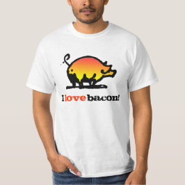 Camiseta Eu amo o bacon!