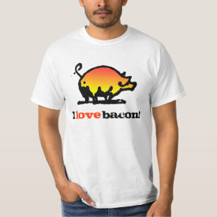 Camiseta Eu amo o bacon!