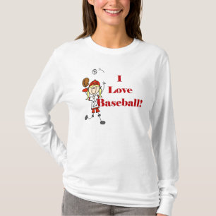 Camiseta Eu amo o basebol