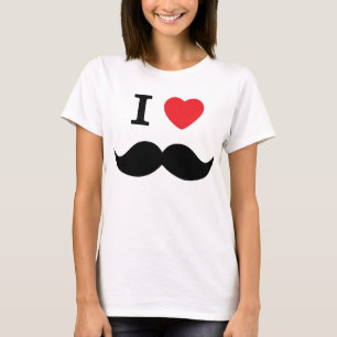 Camiseta Eu amo o bigode
