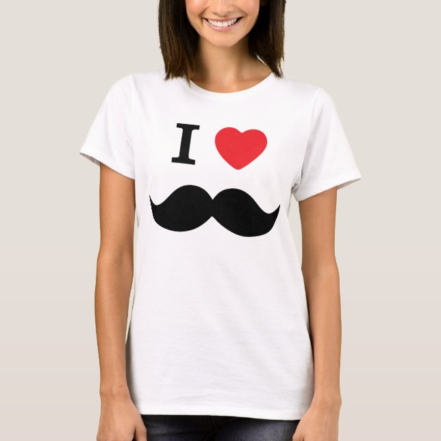 Camiseta Eu amo o bigode (Frente)