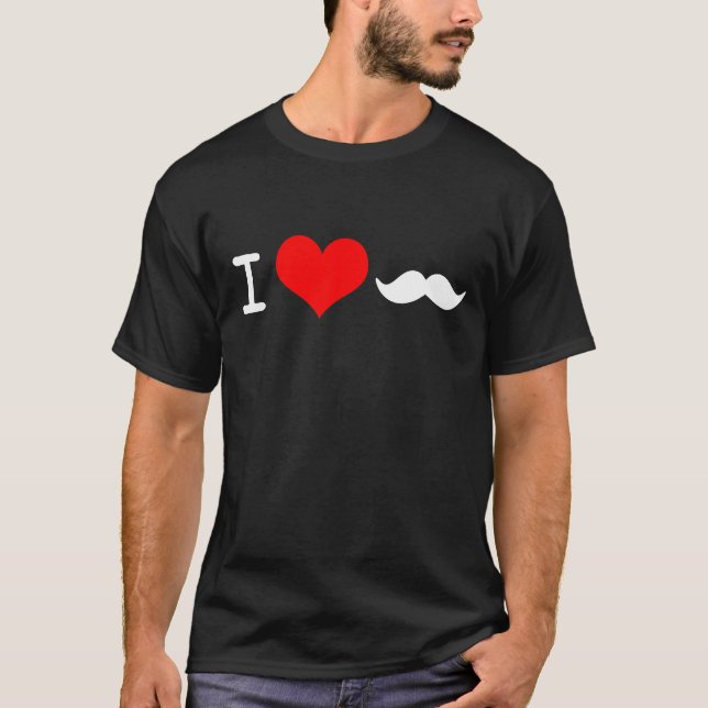 Camiseta Eu amo o bigode (Frente)