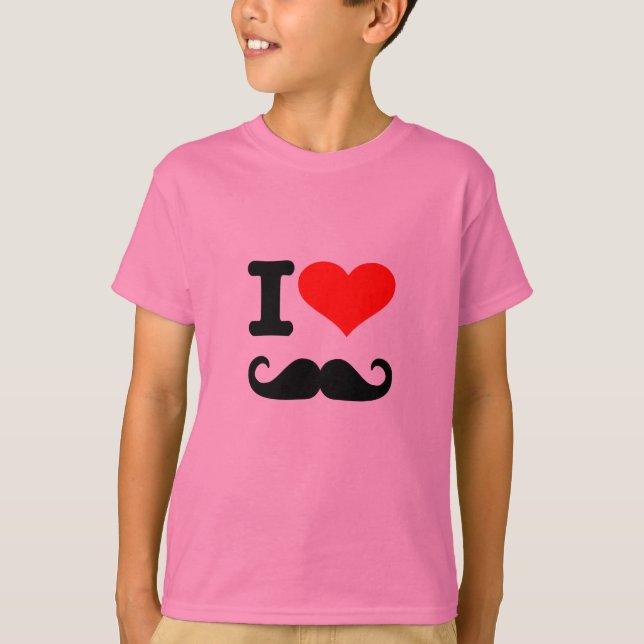 Camiseta Eu amo o bigode (Frente)