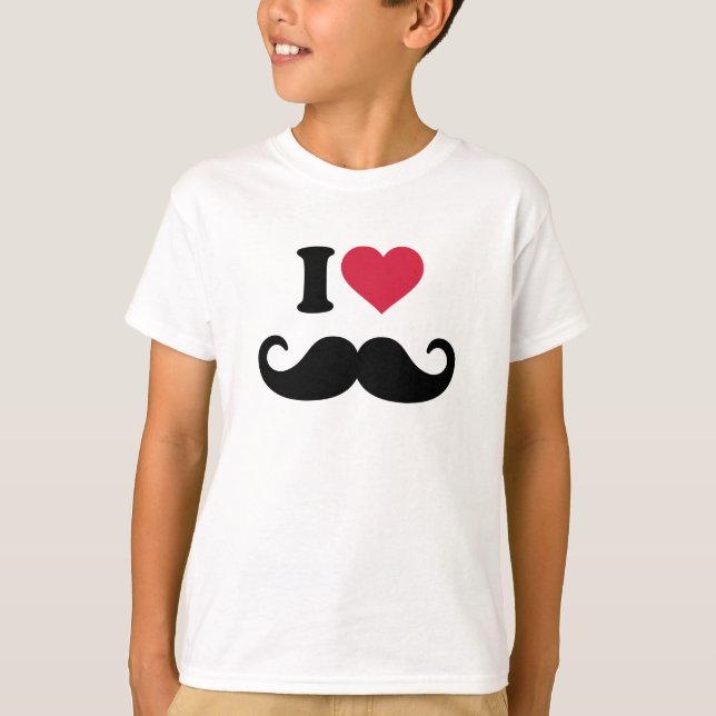Camiseta Eu amo o bigode (Frente)