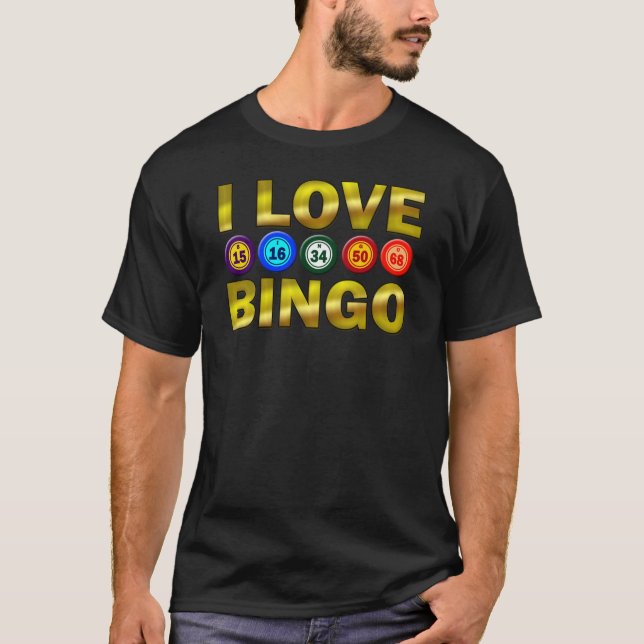 CAMISETA EU AMO O BINGO (Frente)