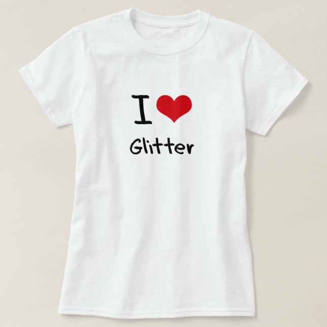 Camiseta Eu amo o brilho (Frente do Design)