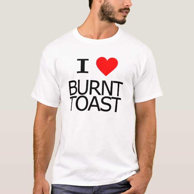 Camiseta Eu amo o brinde queimado (Frente)