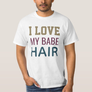 Camiseta Eu amo o cabelo de minha gata e adoro t-shirt