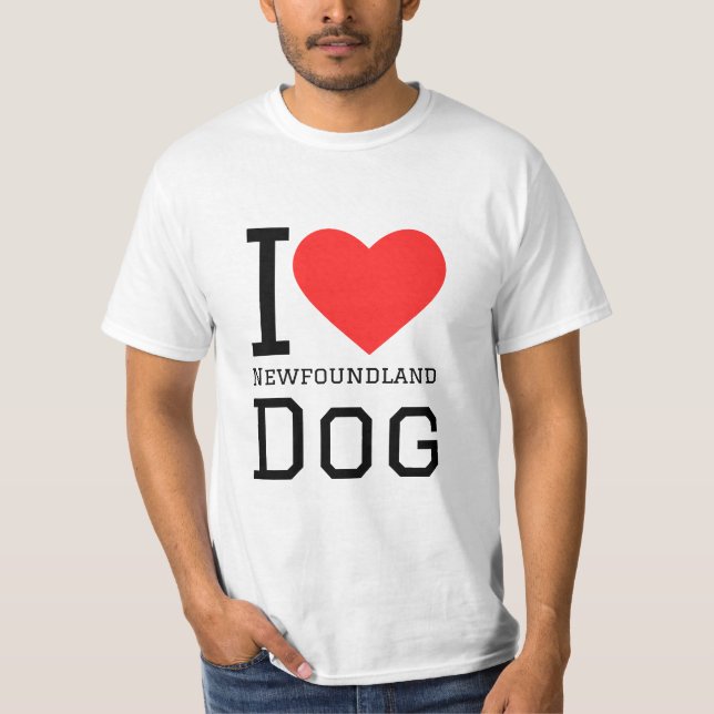Camiseta Eu amo o cachorro da Terra Nova (Frente)