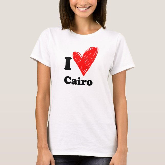 Camiseta Eu amo o Cairo (Frente)