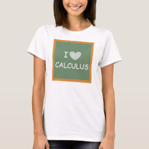 Camiseta Eu amo o cálculo